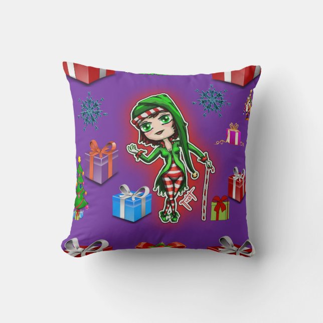 navidades de almohada de lanzamiento (Anverso)