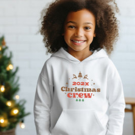 Navidades de año personalizados Crew Kids Hoodie