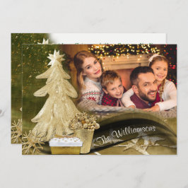 Navidades de árbol de Navidad Gold Lace