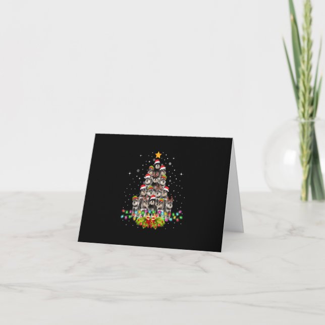 Navidades de árboles de perros Schnauzer Mascota d (Anverso)