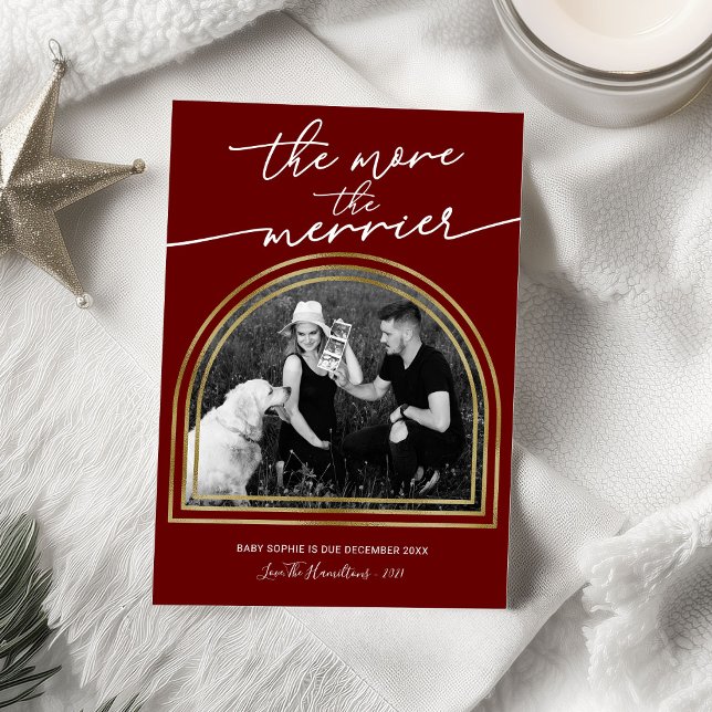 Navidades de arcos Invitación de embarazo (Subido por el creador)