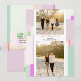 Navidades de arte coloridos tarjeta de felicitació