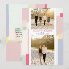 Navidades de arte coloridos tarjeta de felicitació