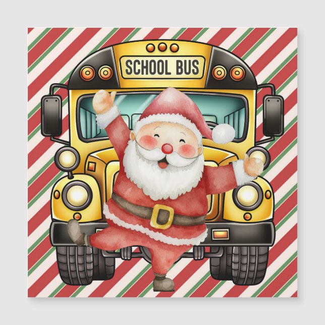 Navidades de autobuses escolares para conductor (Anverso)