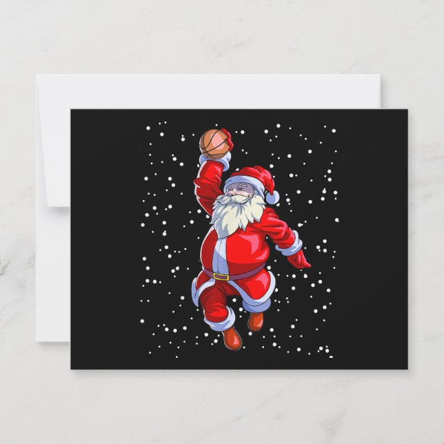 Navidades de baloncesto hombres camisetas niños ba (Anverso)