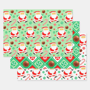 Navidades de baloncesto regalo de vacaciones Papel