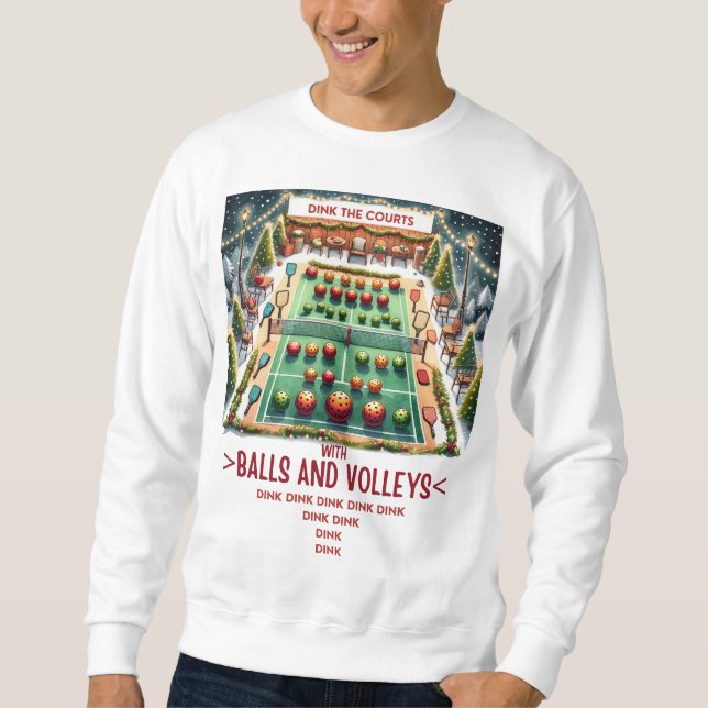 Navidades de baloncesto, suéter de Navidades feos (Anverso)