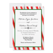 Navidades de bandas de menta - Invitación a la bod