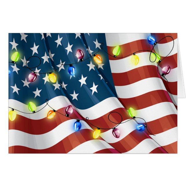Navidades de Bandera de Estados Unidos (Anverso (Horizontal))