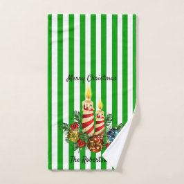 Navidades de baño invitados Stripe Personalize Nom