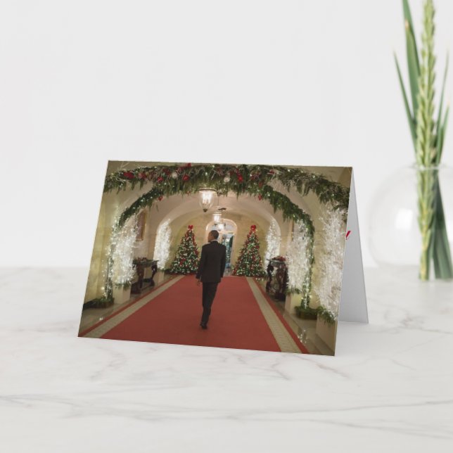 Navidades de Barack Obama - Tarjeta de saludo (Anverso)