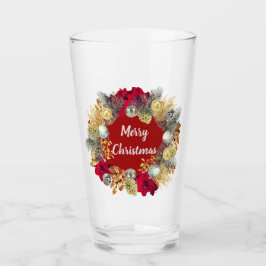 Navidades de Barware Festividad Tumbler de Vidrio