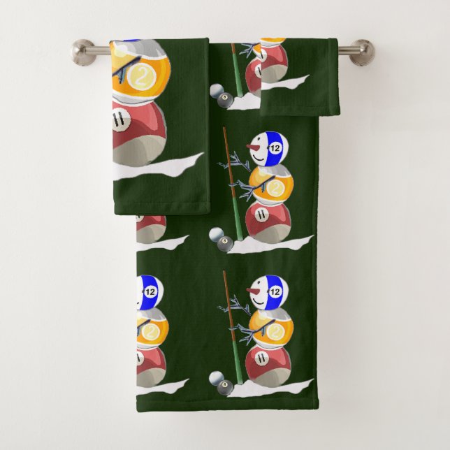 Navidades de Billiard Ball Snowman (In situ)