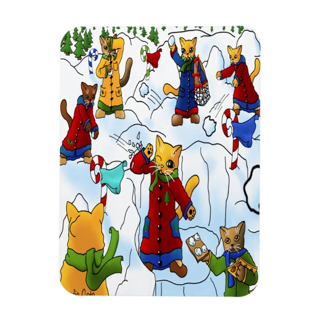 Navidades de bola de nieve contra el imán de los g (Vertical)