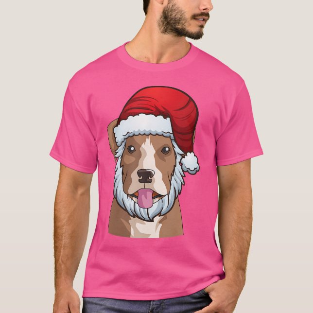 Navidades de Boxer en Santa Claus dan camiseta (Anverso)