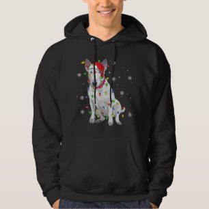 Navidades de Bull Terrier Sweater Dog Xmas Luces T