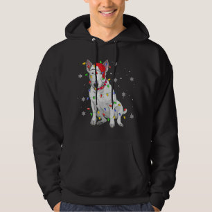 Navidades de Bull Terrier Sweater Dog Xmas Luces T