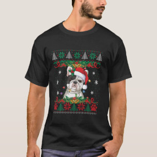 Navidades de Bulldog franceses Santa Ugly Sweater