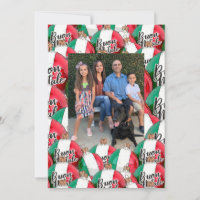 Navidades de Buon Natale saludan la tarjeta postal