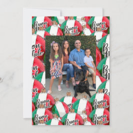 Navidades de Buon Natale saludan la tarjeta postal