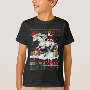 Navidades de caballos de Santa Sheltie Suéter Love