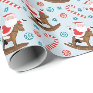 Navidades de caballos ecuestres con papel de relle