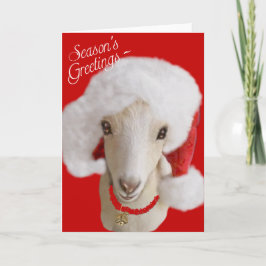 Navidades de cabra Tarjeta LaMancha Goat