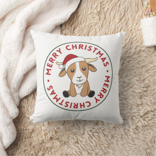 Navidades de cabras Cojín decorativo de animales d