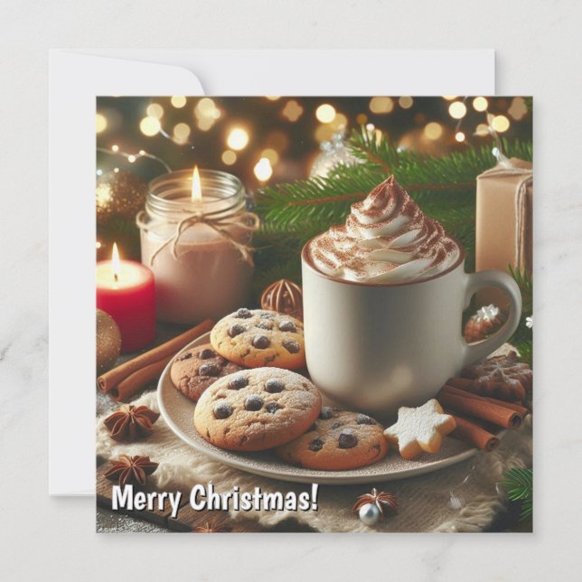 Navidades de cacao y galletas Feliz Navidad (Anverso)