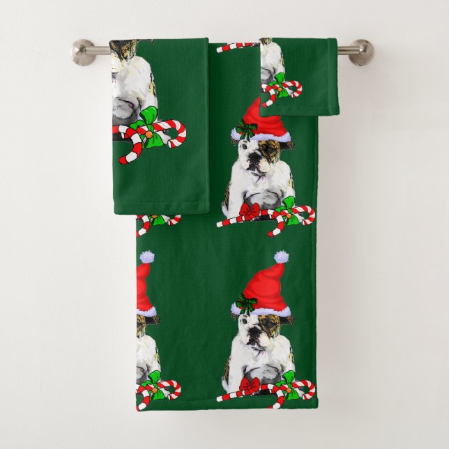 Navidades de Cachorros de Bulldog de Inglaterra (In situ)