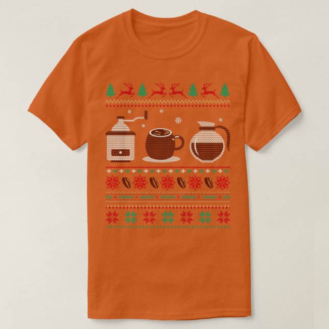 Navidades de café suéter navidades feos (Diseño del anverso)