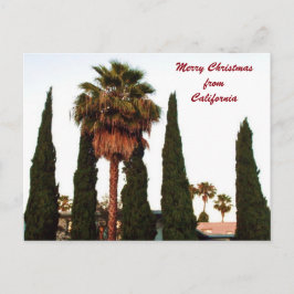NAVIDADES de CALIFORNIA GANANDO postal