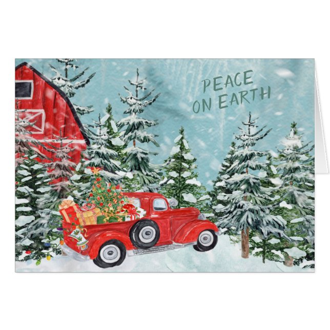 Navidades de Camiones de Invierno Peace on Earth S (Anverso (Horizontal))