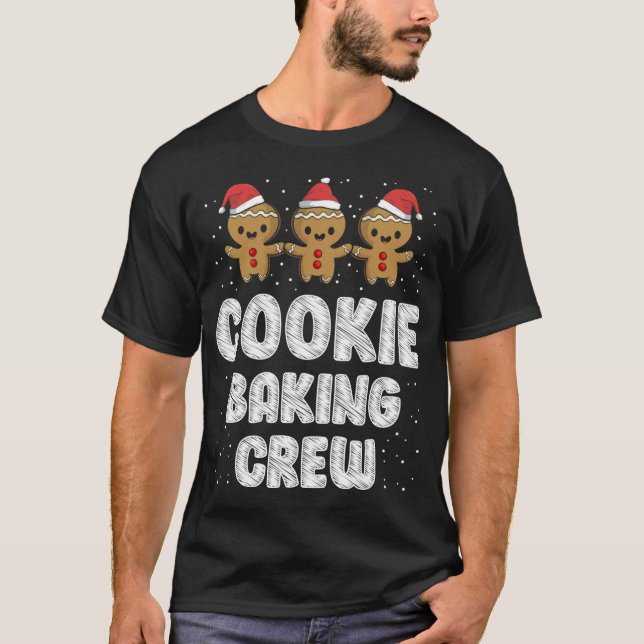 Navidades de camisetas de la tripulación de cookie (Anverso)