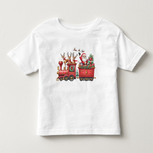 Navidades de camisetas entrenan camiseta a niños (Anverso)