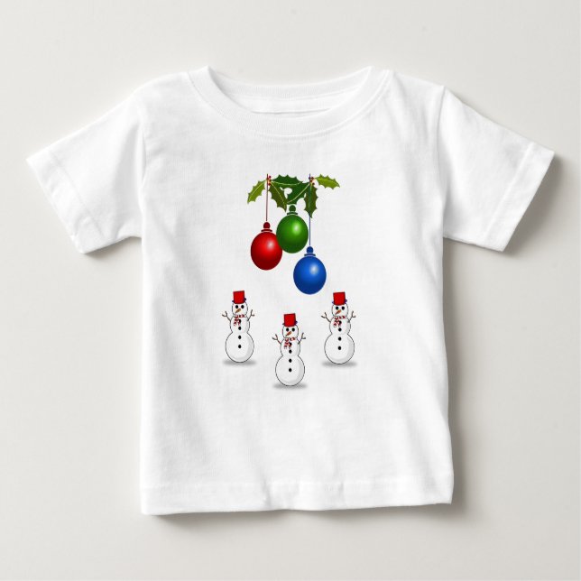 Navidades de camisetas para bebés (Anverso)