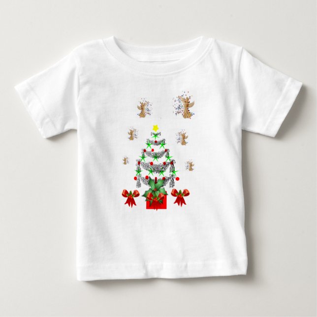 Navidades de camisetas para bebés (Anverso)