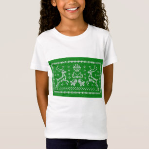 Navidades de campanas de jingle con suéter feo ado