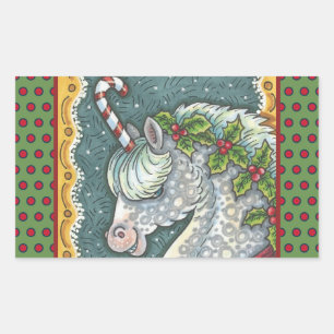 NAVIDADES DE CAÑA DE CANDIDAS UNICORN, PEGATINAS D