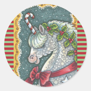 NAVIDADES DE CAÑA DE CANDIDAS UNICORN, PEGATINAS D