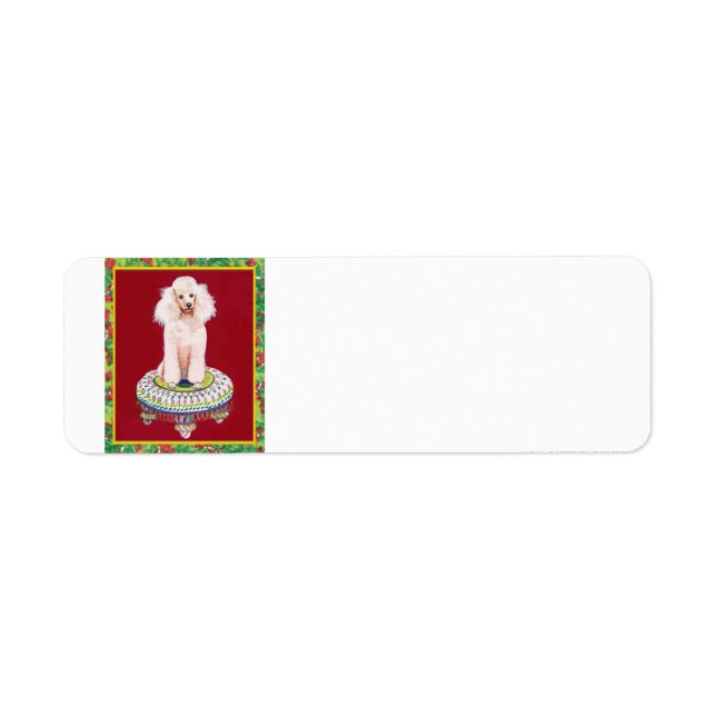 Navidades de canapé blanco etiquetan a Pegatinas (Frente)