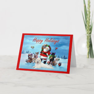 Navidades de canapé con animales y tarjetas de Pap