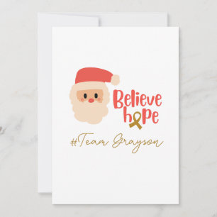 navidades de cáncer infantil Invitación Personaliz