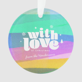 Navidades De Capas Pintadas Ornamento Acrílico