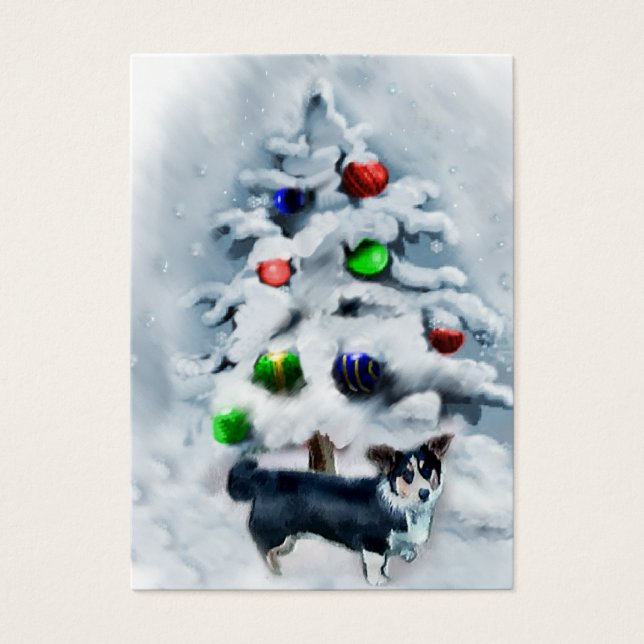 Navidades de Cardigan Welsh Corgi (Frente)