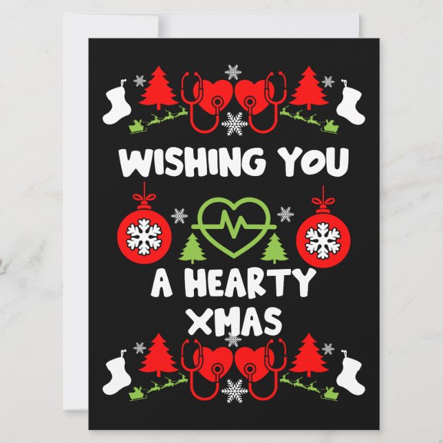 Navidades de cardiología Regalos de personal médic (Anverso)