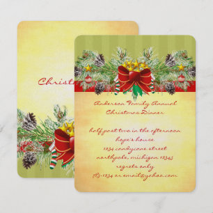 Navidades de carpintería Fiesta de invitaciones a