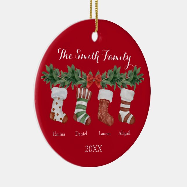 Navidades de cerámica: ornamento de existencias fa (Derecha)