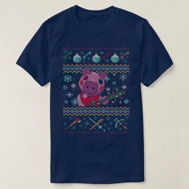 Navidades de cerdito suéter (Diseño del anverso)