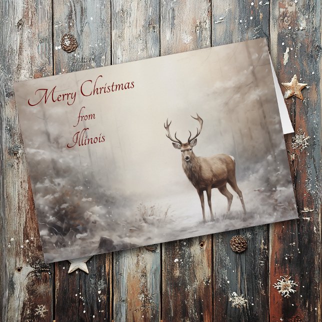 Navidades de ciervos forestales en la carta de Ill (Subido por el creador)